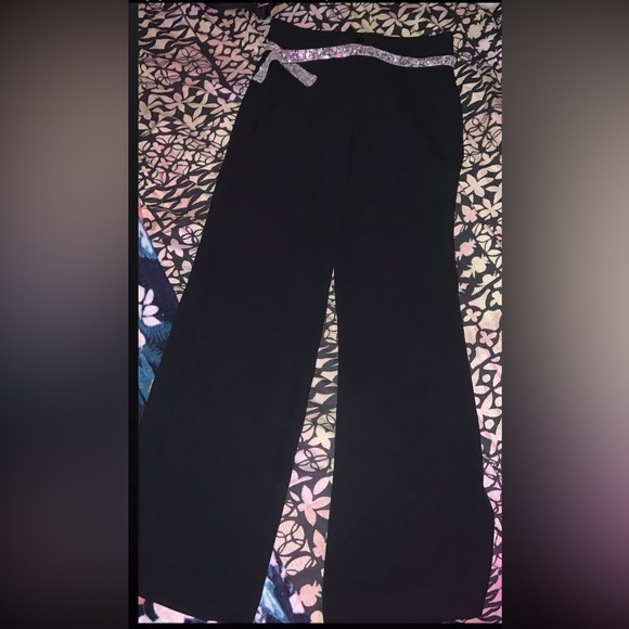 Blugirl by Blumarine y2k trousers with sequin belt size 6 boho designer luxury - Picture 2 of 3